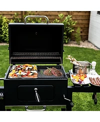 Ecooso 9.7 x 16.7 Inch Pre-Seasoned Cast Iron Reversible Grill and Griddle for Double Burner