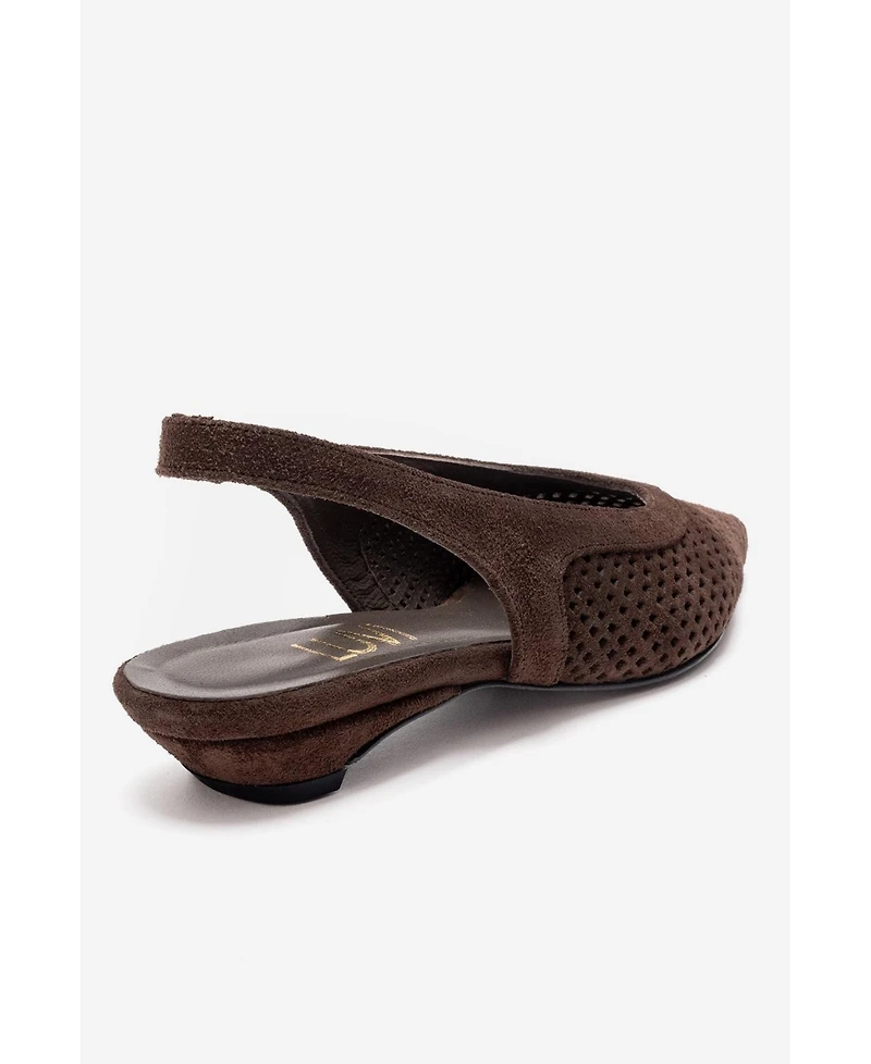 Forever and Always Women's Shoes Lieve Leather Slingback Pump