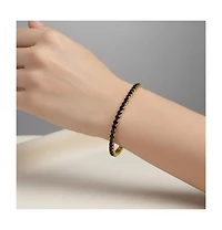 Sterling Silver with Colored Cubic Zirconia Tennis Bracelet White Gold Plated, 14K or 18K Rose Plated