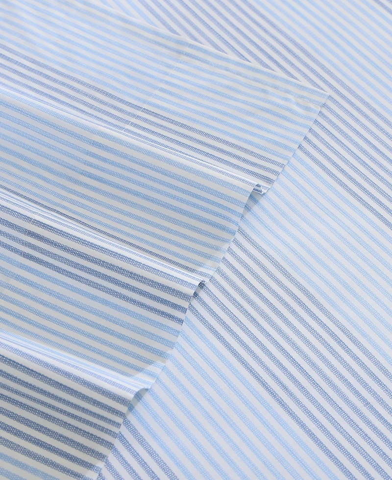 Tommy Bahama Home Bahama Weekend 200-Thread Count Stripe Cotton Percale -Pc. Sheet Set