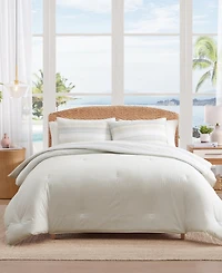 Tommy Bahama Home Canal Island Stripe Cotton 3-Pc. Comforter Set, King