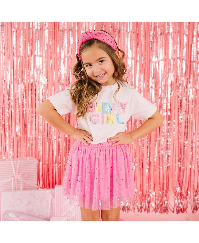 Sweet Wink Little and Big Girls Raspberry Rhinestone Headband