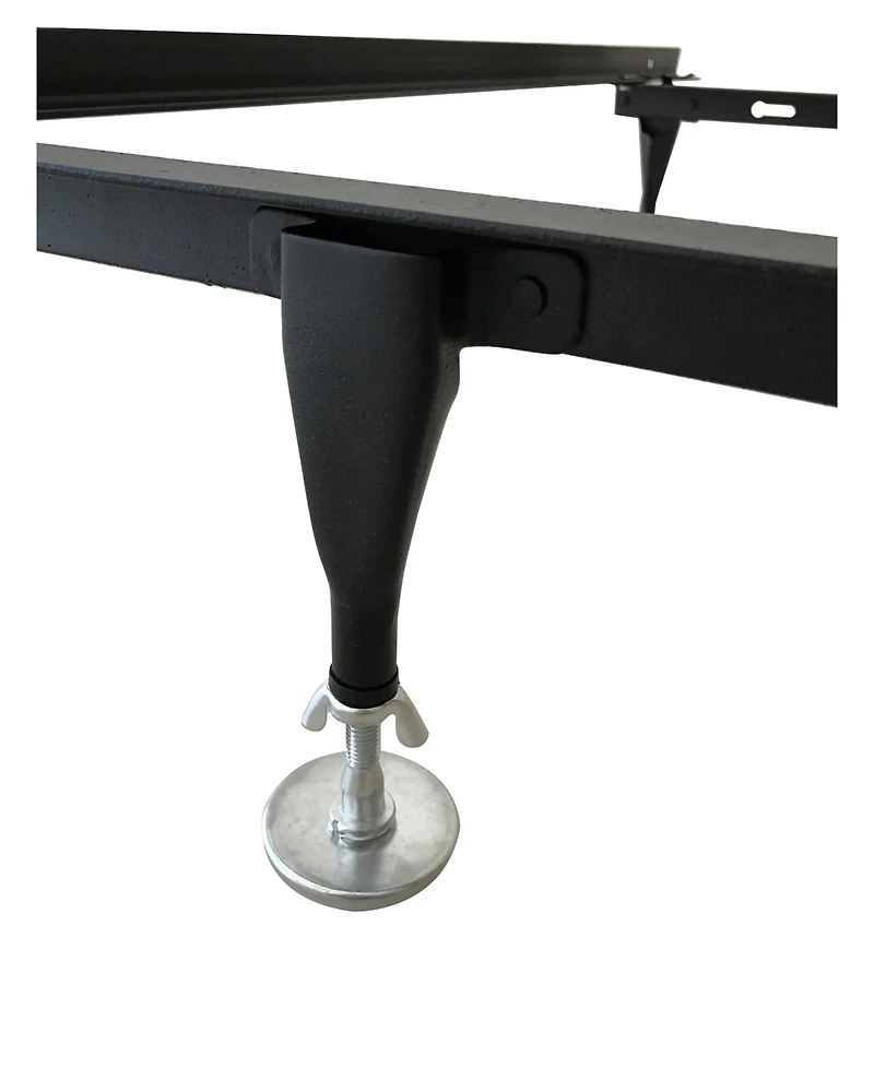 Kings Brand Furniture Set of Six Adjustable Metal Bed Frame Glides with Nylon Floor Protecting Base