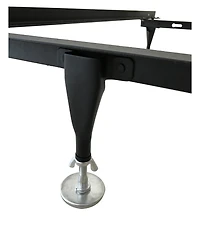 Kings Brand Furniture Set of Six Adjustable Metal Bed Frame Glides with Nylon Floor Protecting Base