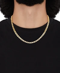 Lightweight Polished Mariner Link 20" Chain Necklace (5.5MM) in 14k Gold