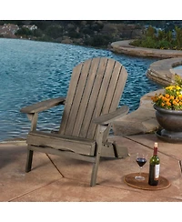 Streamdale Furniture Hanlee Acacia Wood Folding Adirondack Chair