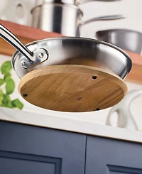 Rachael Ray 9" Magnetic Acacia Trivet with Silicone Feet