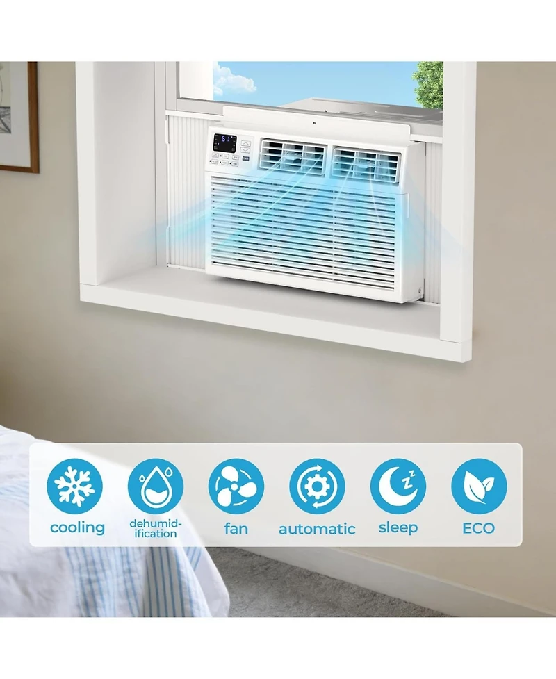 Cowsar 8000 Btu Window Air Conditioner for 350 Sq. Ft.