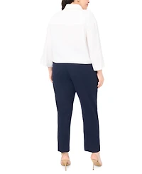 Vince Camuto Plus Collar Button-Down Jacket