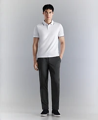 Mango Men's Comfort Stretch Pique Polo Shirt
