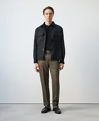Mango Men's Ruched-Back Lyocell Jacket