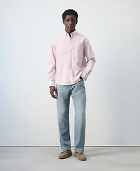 Mango Men's Cotton Striped Relaxed-Fit Shirt