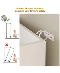 Homfan Rattan Large Shoe Cabinet with 3 Doors, 30 Pairs Boho Farmhouse Shoe Storage Cabinet with Adjustable Shelves for Entryway, Hallway, Living Room