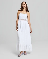 And Now This Women's Lace-Trim Tank Maxi Dress, Macy's Exclusive