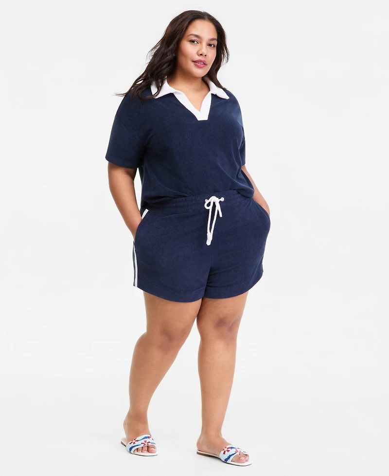 On 34th Trendy Plus Drawstring Shorts, Macy's Exclusive