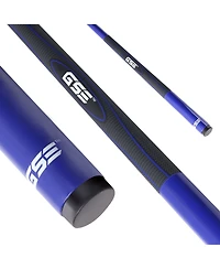 Gse Games & Sports Expert 58" 2-Piece Slick Fiberglass Graphite Composite Billiard Pool Cue Stick for Men/Women