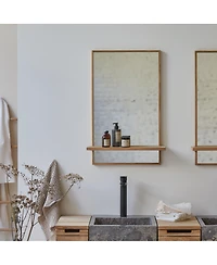 Tikamoon Teak Wood Mirror Galyno