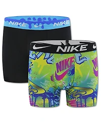 Nike Boys' 8-20 Printed Long Boxer Briefs, 2-Pack