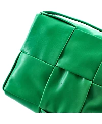 Pre-Owned Bottega Veneta Candy Cassette Crossbody Bag Maxi Intrecciato Leather