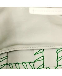 Pre-Owned Bottega Veneta Medium Cassette Crossbody Bag Baseball Stitch Maxi Intrecciato Leather