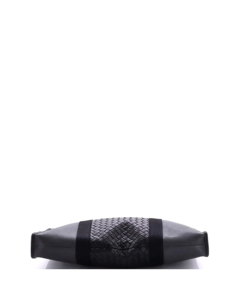 Pre-Owned Bottega Veneta Shoulder Briefcase Intrecciato Leather