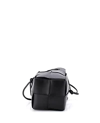 Pre-Owned Bottega Veneta Mini Cassette Bucket Bag Maxi Intrecciato Leather