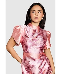 Coast Women's Floral Tulip Sleeve Mini Dress