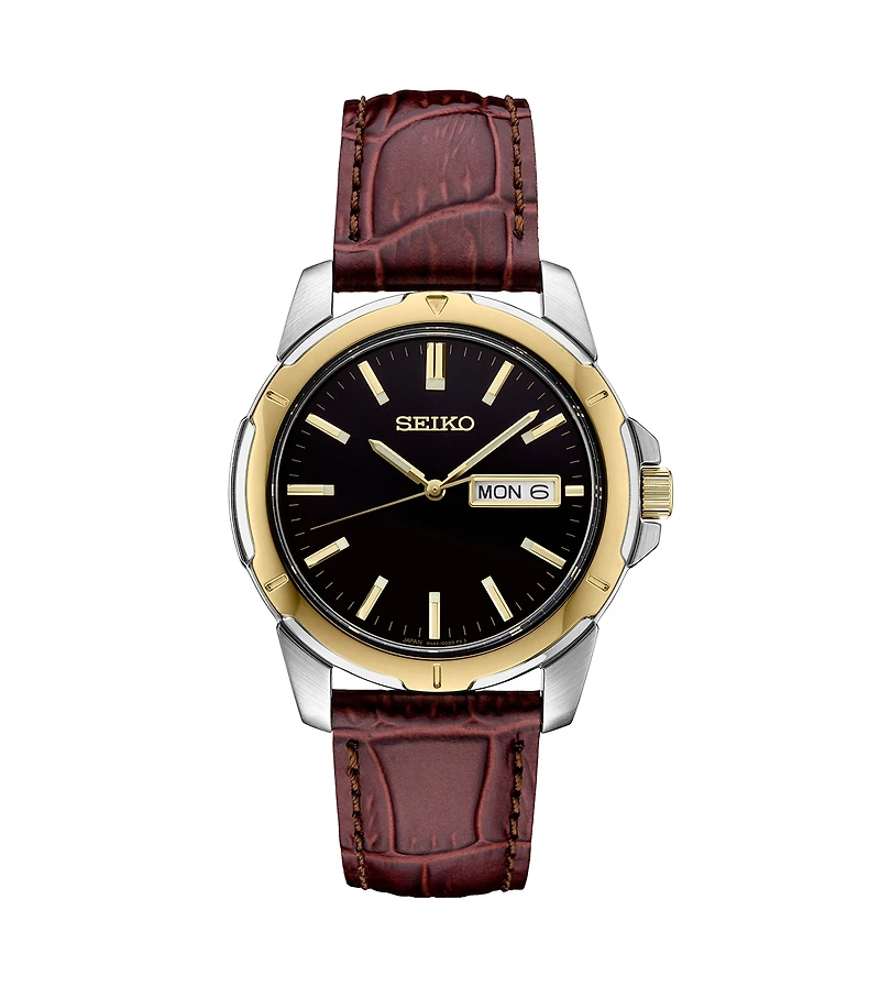 Seiko Men's Two-Tone Stainless Steel Dial Bracelet Watch, 39.6mm