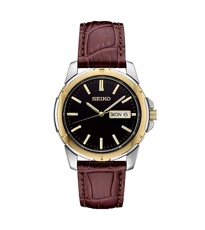 Seiko Men's Two-Tone Stainless Steel Dial Bracelet Watch, 39.6mm