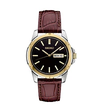 Seiko Men's Two-Tone Stainless Steel Dial Bracelet Watch, 39.6mm