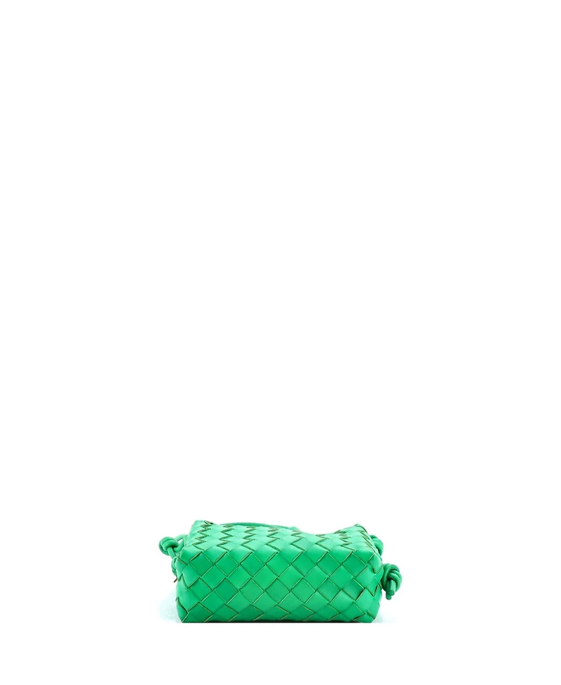 Pre-Owned Bottega Veneta Mini Loop Crossbody Bag Intrecciato Nappa