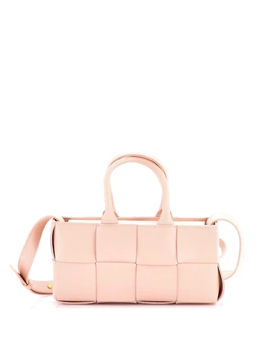 Pre-Owned Bottega Veneta East West Arco Top Handle Shoulder Bag Maxi Intrecciato Leather