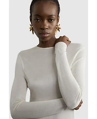 Karen Millen Women's Slinky Lace Asymmetric Maxi Dress