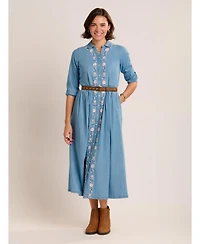 Brakeburn Women's Viviana Embroidered Maxi Dress