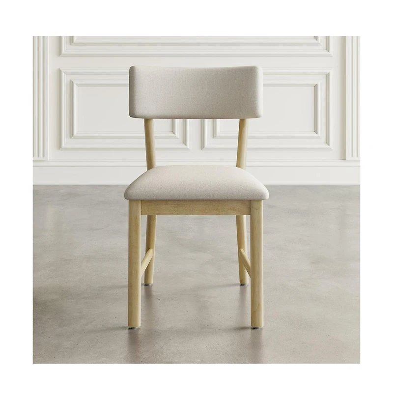 Jofran Beck Contemporary Upholstered Split Back Dining Chair (Set of 2