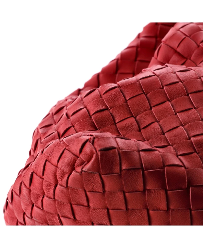 Pre-Owned Bottega Veneta Medium Double Chain Tote Intrecciato Nappa