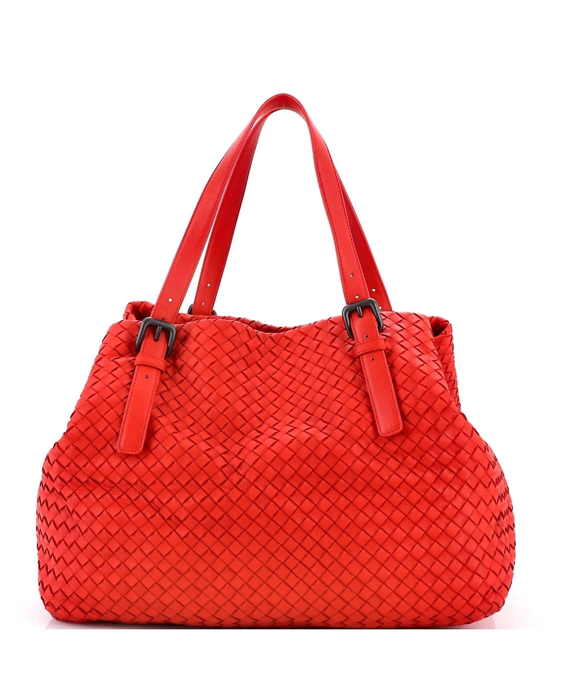 Pre-Owned Bottega Veneta Large A-Shape Tote Intrecciato Nappa