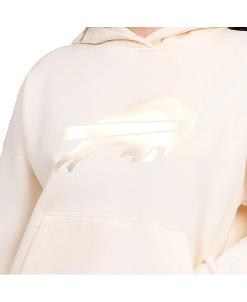 Starter Women's Cream Buffalo Bills Pastel Relaxed Travel Hoodie