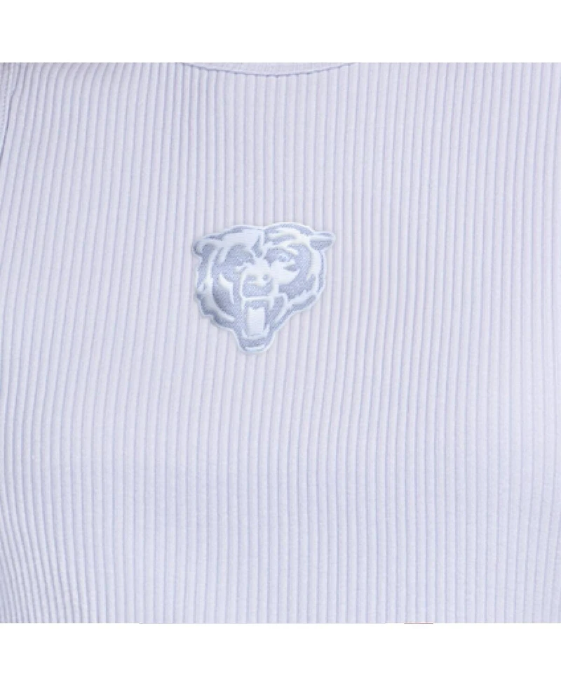 Starter Women's Light Blue Chicago Bears Pastels Ribbed Tank Top