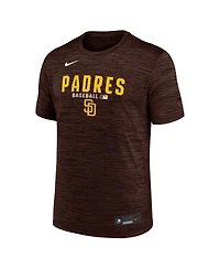 Nike Men's Brown San Diego Padres Authentic Collection Velocity Dri-fit T-Shirt