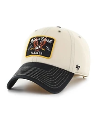 '47 Brand Men's Natural/Black New York Yankees Keepsake Collection Clean Up Adjustable Hat