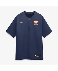 Nike Men's Navy Houston Astros Authentic Collection Dri-fit Quarter-Zip Windshirt Jacket