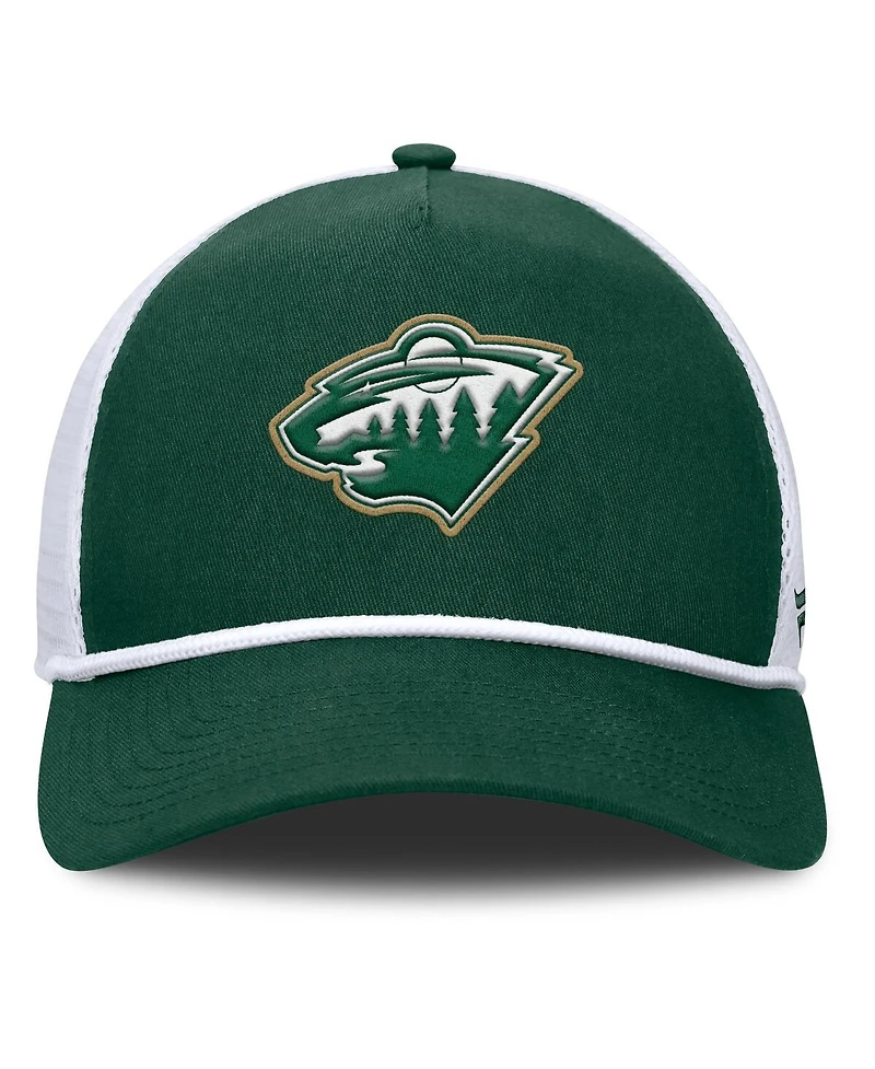 Fanatics Men's Green/White Minnesota Wild Bermuda A-Frame Adjustable Hat