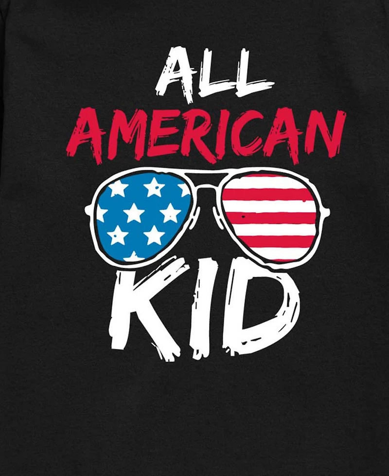 Hybrid Boys' Toddler 2T-5T Instant Message All American Kid Short-Sleeve Graphic T-Shirt