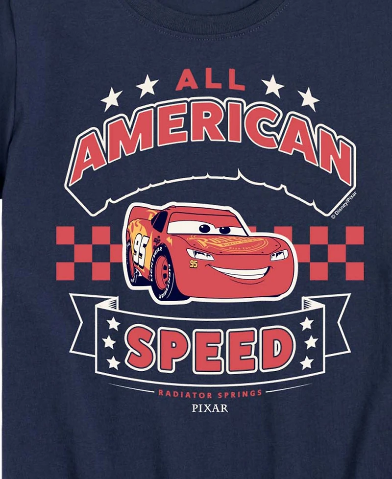 Cars Boys' Toddler 2T-5T American Speed Short-Sleeve Graphic T-Shirt