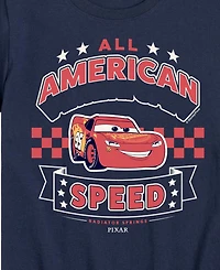 Cars Boys' Toddler 2T-5T American Speed Short-Sleeve Graphic T-Shirt
