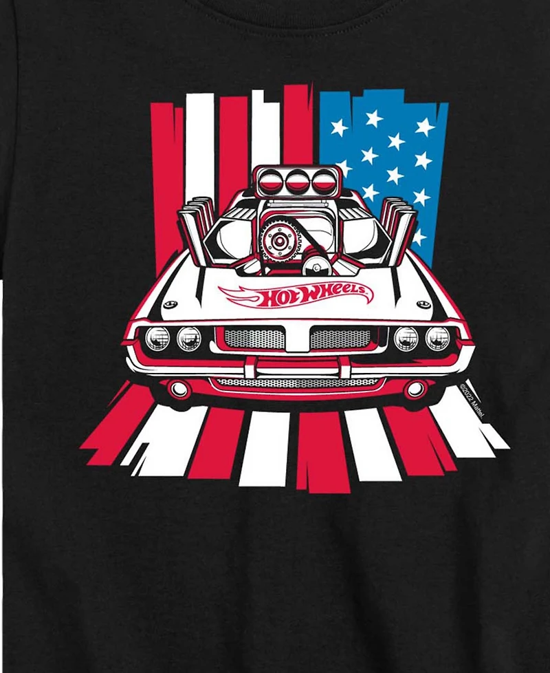 Hot Wheels Boys' Toddler 2T-5T Usa Stripes Short-Sleeve Graphic T-Shirt