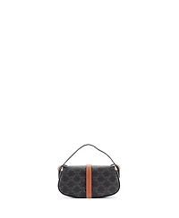 Pre-Owned Celine Tabou Clutch with Strap Triomphe Coated Canvas