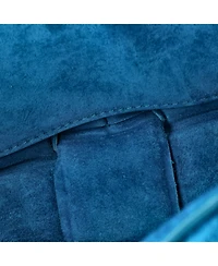 Pre-Owned Bottega Veneta Cassette Chain Crossbody Bag Padded Maxi Intrecciato Suede