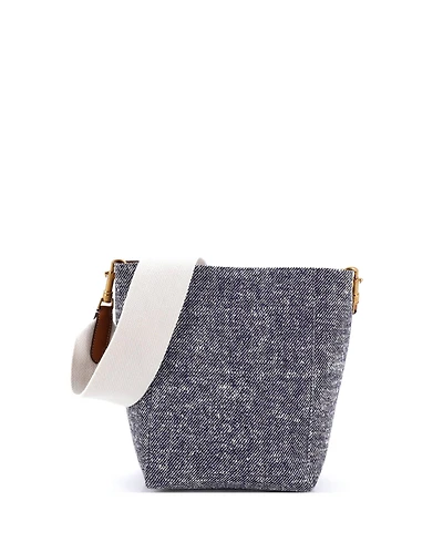 Pre-Owned Celine Small Sangle Seau Bag Tweed